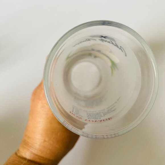 Vintage Celebrity Cruises Floral Frosted Cocktail Glasses - Set of 2 - Picture 8 of 13